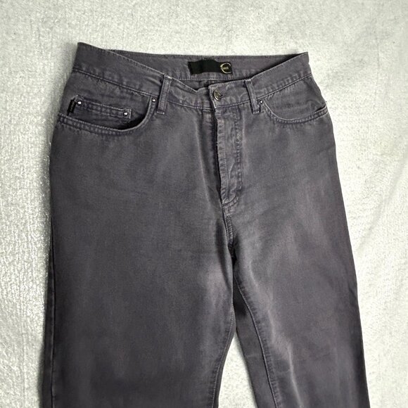Just Cavalli Jeans Mens 30x30 Button Fly Made in Italy Grey 100% Cotton Patched - Picture 3 of 15
